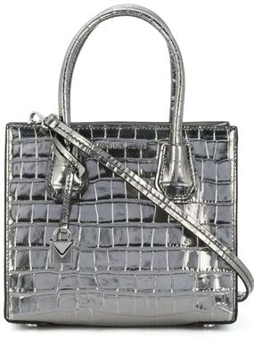 Michael Kors Small Leather Metallic Croc Print Crossbody/Handbag